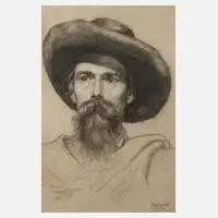Gustav Zafaurek, Herrenportrait, 1862