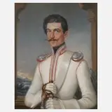 Johann Fried. Roux, Junger Mann in Uniform, 1846, Pastell