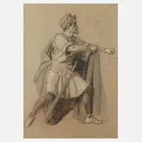 Gustav Zafaurek, Kostümstudie, 1863