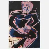 Elvira Bach, Selbst sitzend