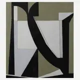 Max Holzmann, "Komposition in Grau", Gouache
