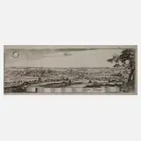 Sebastian Merian der Ältere, Ansicht von Plauen, Kupferstich auf Bütten