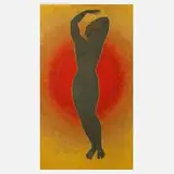 Walther Gasch, Geburt der Venus, Gouache auf Karton