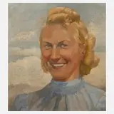 Arthur Wirth, "Meine Frau", Öl auf Leinwand