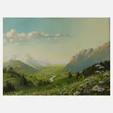 Minni Herzing, Sommer in den Alpen