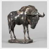 Christian Metzger, stehendes Gnu, Bronze