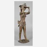 Dame mit Hut by Marlene Neubauer-Woerner, Bronze, sold Oct 2020