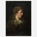 Austen, Frauenbildnis, Öl auf Holztafel