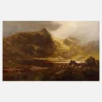 Thomas Greenhalgh, Morgen im Gebirge, 1883, Öl auf Leinwand