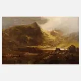 Thomas Greenhalgh, Morgen im Gebirge, 1883, Öl auf Leinwand