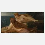 Adolphe La Lyre, Sirenen, Öl auf Leinwand