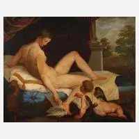 Klassizistisch by Venus und Amor, Öl auf Leinwand, sold Nov 2020
