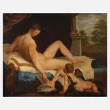 Venus und Amor, Klassizistisch, Öl auf Leinwand