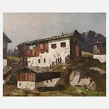 Prof. Georg Arnold-Graboné, Bauernhof im Gebirge, Öl auf Leinwand