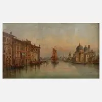E. Baum, Canal Grande in Venedig, Öl auf Leinwand