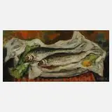 Květoslav Bubeník, Fischstillleben, 1922, Öl auf Leinwand