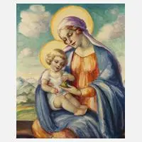 Maria Debus-Digneffe, „Madonna“, Öl auf Leinwand