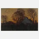 Carl Hessmert, Norddeutsche Landschaft, Öl auf Leinwand