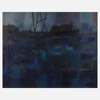 Philippe Lorin, "Hommage a Jacques Brel", Öl auf Leinwand