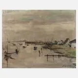 Else Luthmer, "Landschaft von Hiddensee", Temperament
