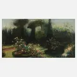 Thomas Edwin Mostyn, Mystische Parklandschaft, Öl auf grober Leinwand