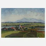 Gustav Heinrich Münch-Mannheim, Im Vorgebirge, Öl auf Leinwand