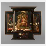 Georg Ort, Altar "Mysterium", Öl auf Leinwand und Holzplatte