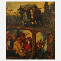 G. Orth, Die drei Lebensalter, 1923, Öl auf Holztafel
