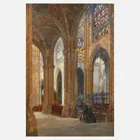 Pierre Gaston Rigaud, Kircheninterieur, 1918