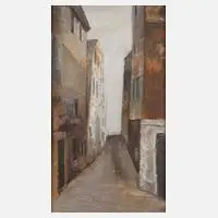 Gebhard Schwermer, Schmale Gasse, Mischtechnik