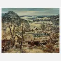 Josef Steib, "Winter in Guggenbach", 1942, Öl auf Leinwand
