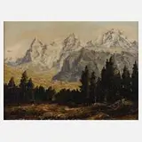 Wolfgang Heinz Unger, Hochgebirgslandschaft, Öl auf Leinwand