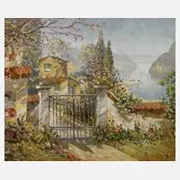 August Wendehals, "Sommertag im Tessin", Ölgemälde
