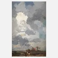 Prof. Josef Wenglein, "Dachauer Moos", Öl auf Karton