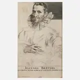 Anthonis Van Dyck, "Johannes Brueghel", Radierung