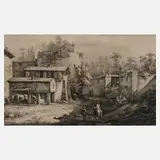 Jean-Jacques de Boissieu, "Der Hufschmied", 1808, Radierung