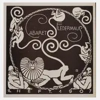 Moriz Jung, für Cabaret Fledermaus, Lithographie