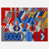Prof. Otto Herbert Hajek, Ohne Titel, 1927, Farbsiebdruck auf leichtem Karton