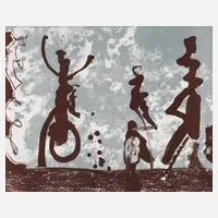 Jürgen Böttcher, Komposition mit Tanzenden, 1931, Farblithographie