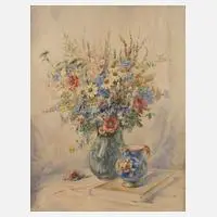 Edward Arnold, Blumenstillleben, Aquarell