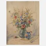 Edward Arnold, Blumenstillleben, Aquarell