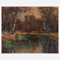 Elisabeth von Eicken, Am Waldsee, Aquarell und Deckfarben