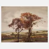 Paul Groß, Herbst im Mittelgebirge, 1873, Aquarell