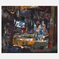 Richard Pusch, Im Park, Collage