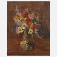 Hans Sachs, Blumenstraußstudie, Öl auf Malkarton