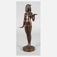 Alois Stehle, ägyptische Tänzerin, Bronze
