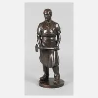 Friedrich Bagdons, Schmied, 1908, Bronzebildgießerei