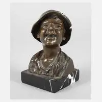 M. Marlin, Büste eines Jungen, Bronze