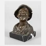 M. Marlin, Büste eines Jungen, Bronze
