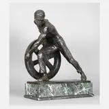 Ernst Seger, Arbeiter mit Rad, Bronze